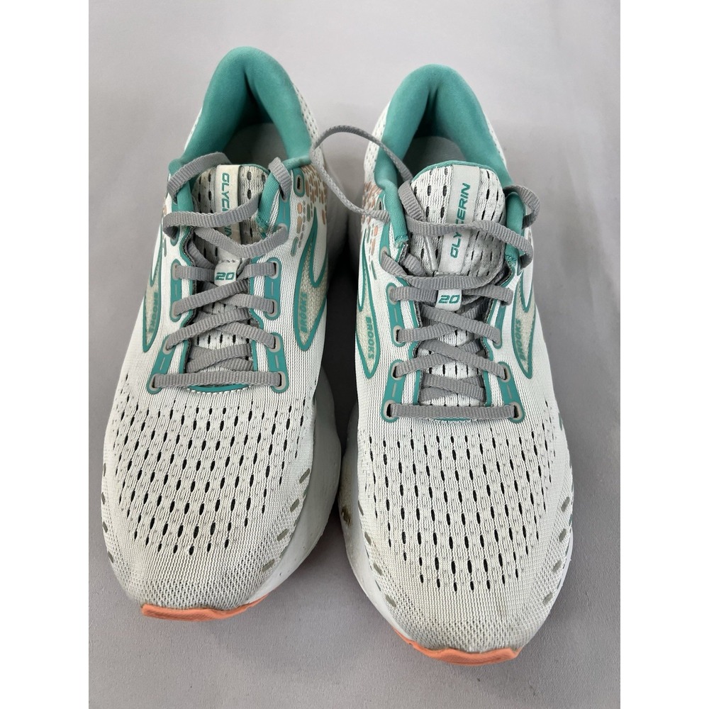 Women's Brooks Glycerin 20 Gray Running Shoes Sz 11 (B) Athletic Gym